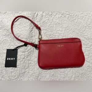 DKNY Bryant Red Wristlet